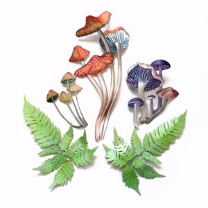 💫New💫 'Go Ask Alice' Psychedelic Mushrooms & Ferns Set